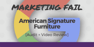 American Signature Furniture marketing fail