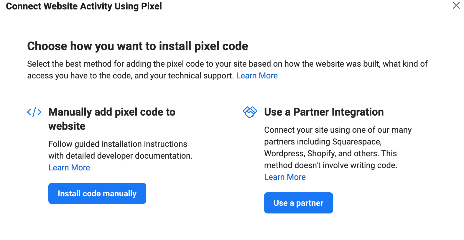 manually install facebook pixel
